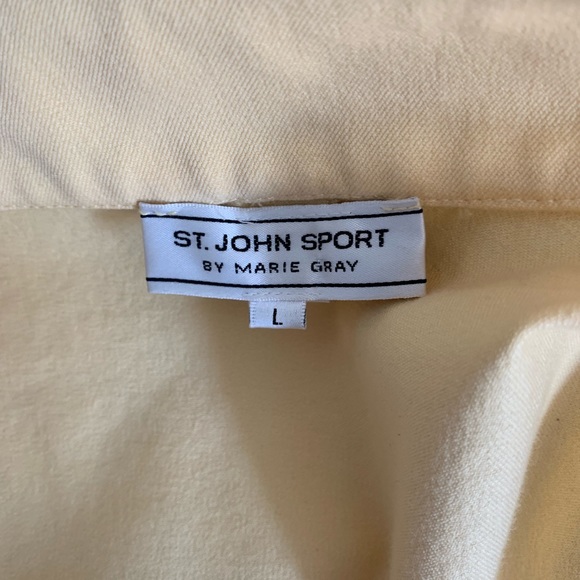 St John Sport yellow gold studded jacket size L - Picture 5 of 6